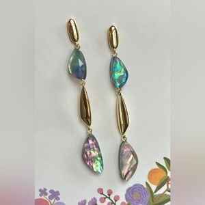 Kendra Scott Abalone dangle earrings